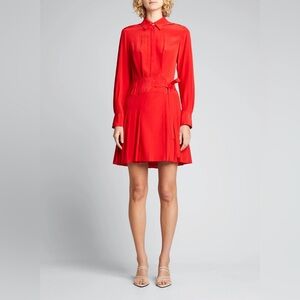 Jason Wu silk Red Long Sleeve shirt Dress